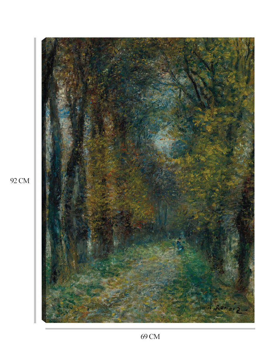 Foto 7 pulgar | Cuadro Decorativo - El Callejón Cubierto (1872)- Pierre-auguste Renoir  - Paisaje - 69x92 - Impresión En Lienzo