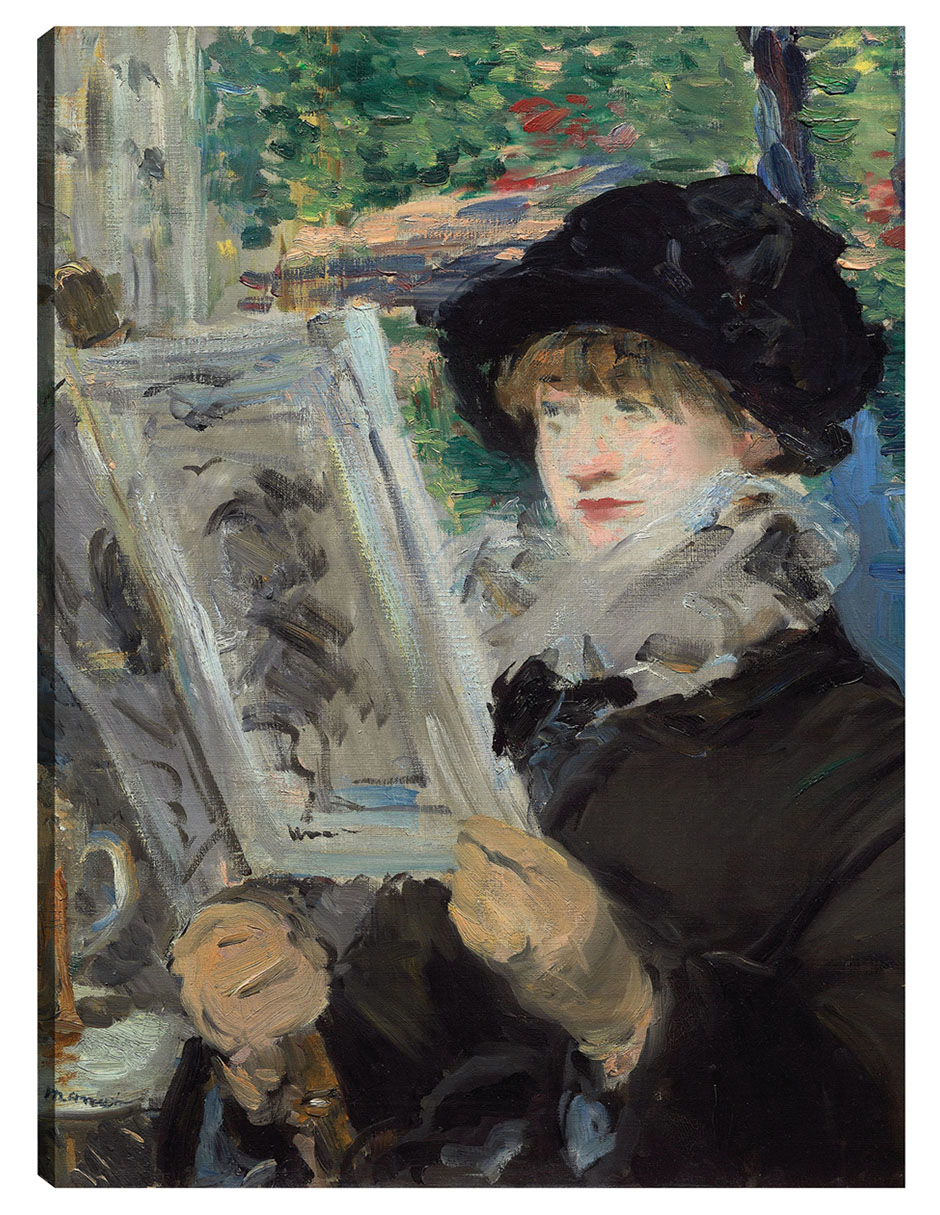 Foto 2 pulgar | Cuadro Decorativo - Mujer Leyendo (1880)- Edouard Manet - Fotografía - 46x61 - Impresión En Lienzo - Fine Art Tj