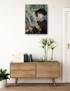 Foto 3 | Cuadro Decorativo - Mujer Leyendo (1880)- Edouard Manet - Fotografía - 46x61 - Impresión En Lienzo - Fine Art Tj