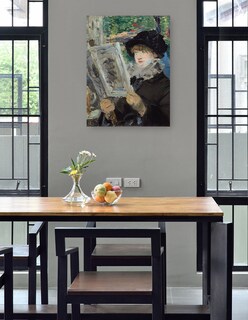 Foto 4 | Cuadro Decorativo - Mujer Leyendo (1880)- Edouard Manet - Fotografía - 46x61 - Impresión En Lienzo - Fine Art Tj