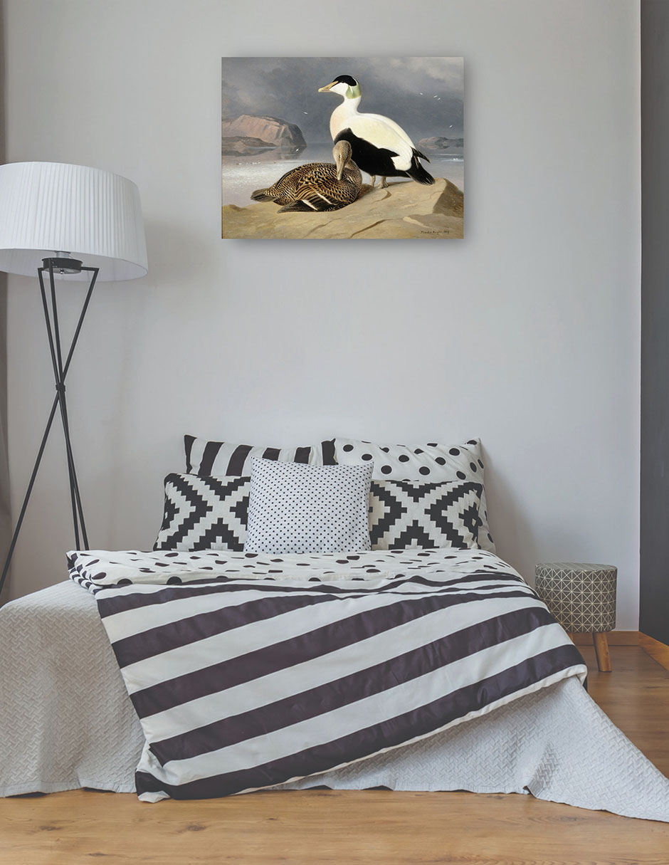 Foto 4 pulgar | Cuadro Decorativo - Kaksi Haahkaa (1867)- Ferdinand Von Wright - Religión - 46x61 - Impresión En Lienzo - Fine Art Tj