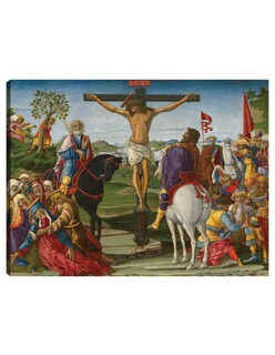 Foto 1 | Cuadro Decorativo - La Crucifixión- Benvenuto Di Giovanni - Religión - 46x61 - Impresión En Lienzo - Fine Art Tj