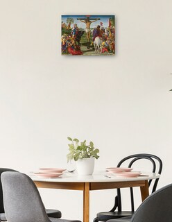Foto 2 | Cuadro Decorativo - La Crucifixión- Benvenuto Di Giovanni - Religión - 46x61 - Impresión En Lienzo - Fine Art Tj
