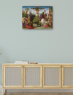 Foto 4 | Cuadro Decorativo - La Crucifixión- Benvenuto Di Giovanni - Religión - 46x61 - Impresión En Lienzo - Fine Art Tj