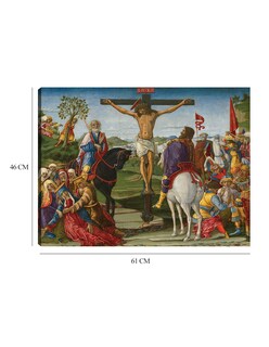 Foto 6 | Cuadro Decorativo - La Crucifixión- Benvenuto Di Giovanni - Religión - 46x61 - Impresión En Lienzo - Fine Art Tj