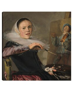 Foto 1 | Cuadro Decorativo - Autorretrato C. 1630- Judith Leyster - Fotografía - 51x51 - Impresión En Lienzo - Fine Art Tj