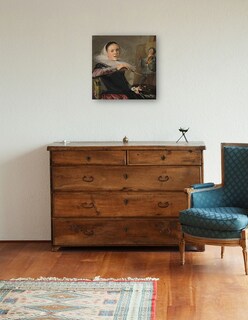 Foto 3 | Cuadro Decorativo - Autorretrato C. 1630- Judith Leyster - Fotografía - 51x51 - Impresión En Lienzo - Fine Art Tj