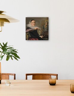 Foto 4 | Cuadro Decorativo - Autorretrato C. 1630- Judith Leyster - Fotografía - 51x51 - Impresión En Lienzo - Fine Art Tj