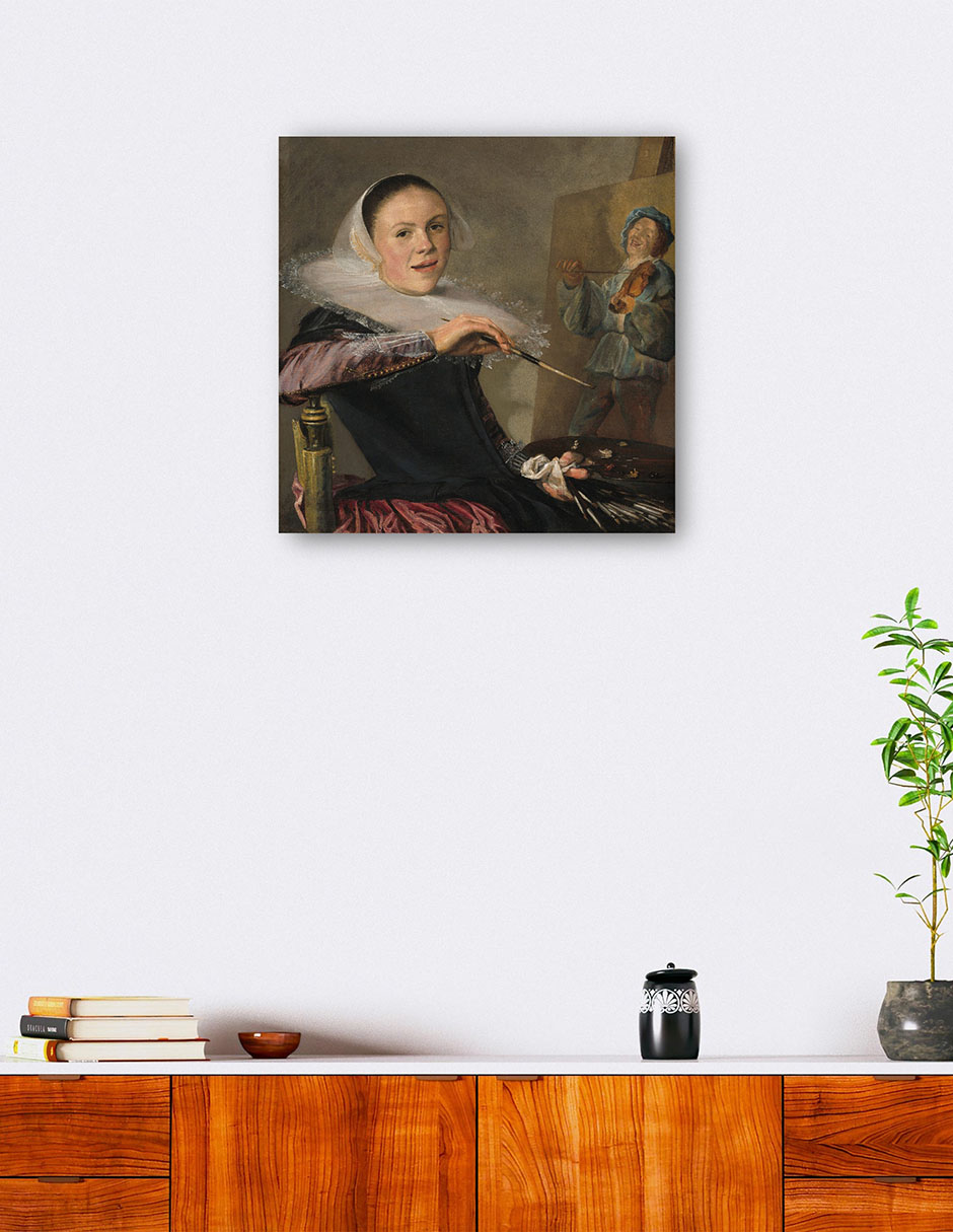 Foto 5 | Cuadro Decorativo - Autorretrato C. 1630- Judith Leyster - Fotografía - 51x51 - Impresión En Lienzo - Fine Art Tj