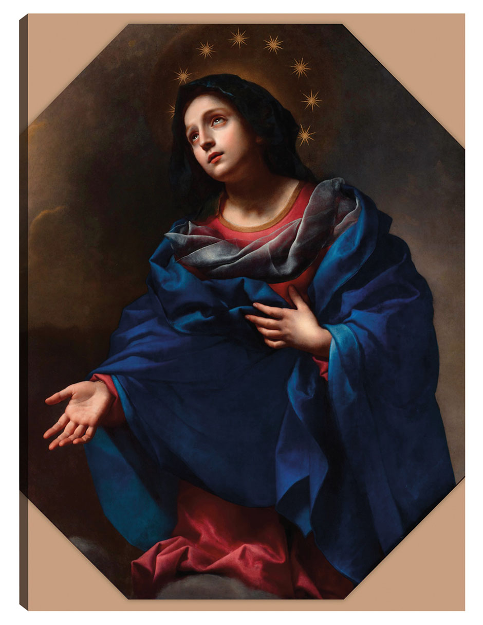 Foto 2 pulgar | Cuadro Decorativo - Virgen En La Gloria (1665-1675)- Carlo Dolci - Religión - 28x36 - Impresión En Lienzo - Fine Art Tj