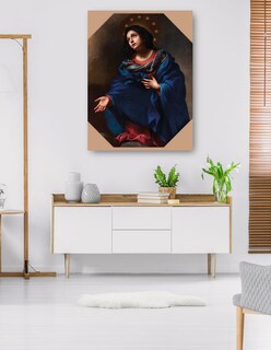 Foto 5 | Cuadro Decorativo - Virgen En La Gloria (1665-1675)- Carlo Dolci - Religión - 28x36 - Impresión En Lienzo - Fine Art Tj