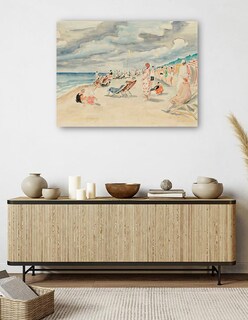 Foto 5 | Cuadro Decorativo - La Playa De Deauville (1928)- Henri Lebasque - Costa - 69x92 - Impresión En Lienzo - Fine Art Tj