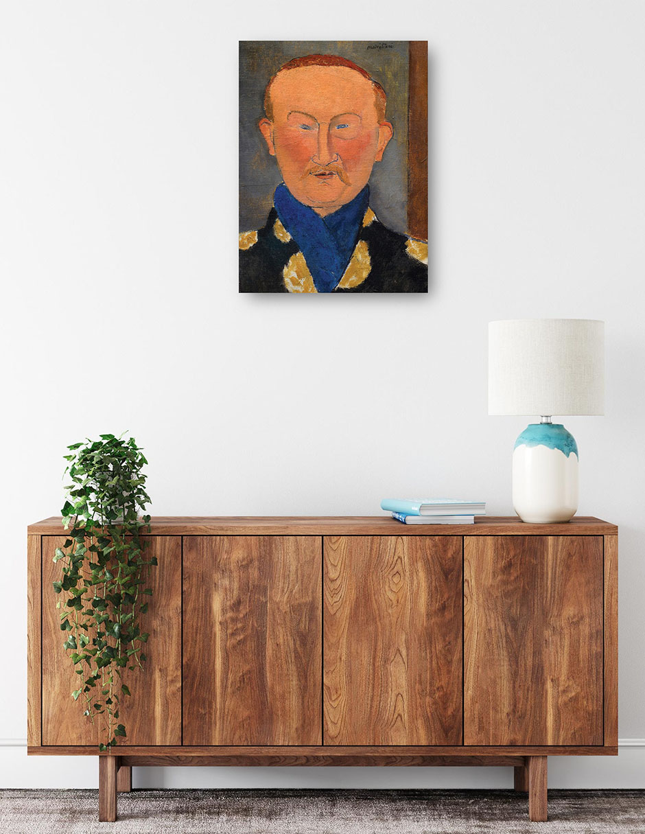 Foto 2 | Cuadro Decorativo - León Bakst, 1917- Amedeo Modigliani - Fotografía - 46x61 - Impresión En Lienzo - Fine Art Tj