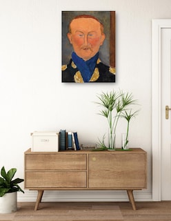 Foto 3 | Cuadro Decorativo - León Bakst, 1917- Amedeo Modigliani - Fotografía - 46x61 - Impresión En Lienzo - Fine Art Tj