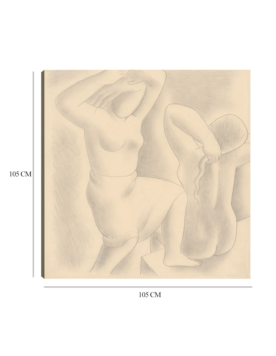 Foto 7 pulgar | Cuadro Decorativo - La Mañana (1929)- Mikuláš Galanda - Fotografía - 105x105 - Impresión En Lienzo - Fine Art Tj