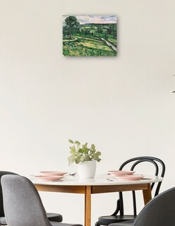 Foto 2 | Cuadro Decorativo - El Árbol De La Curva- Paul Cézanne - Religión - 46x61 - Impresión En Lienzo - Fine Art Tj