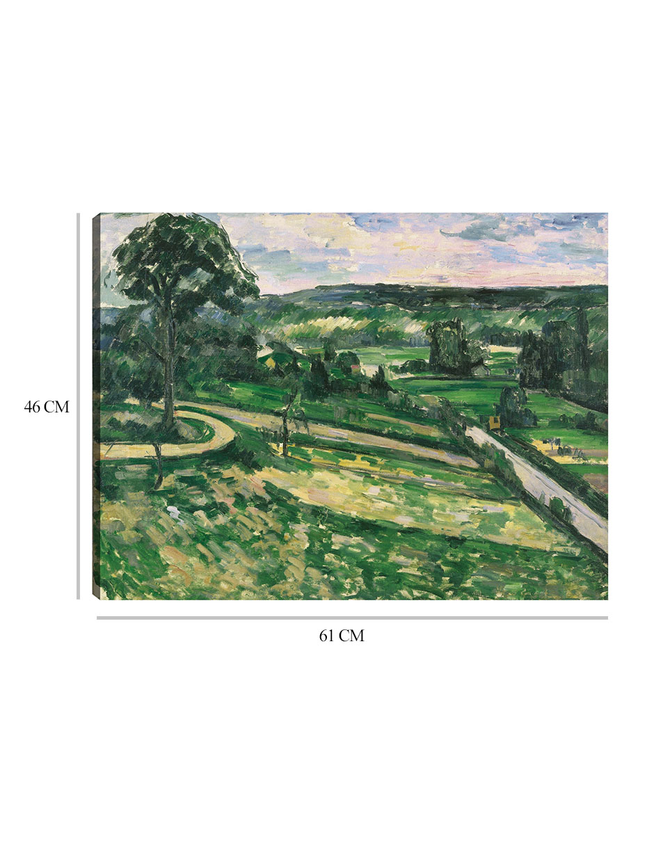 Foto 7 pulgar | Cuadro Decorativo - El Árbol De La Curva- Paul Cézanne - Religión - 46x61 - Impresión En Lienzo - Fine Art Tj
