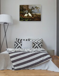Foto 3 | Cuadro Decorativo - Palomas- Ferdinand Von Wright - Religión - 46x61 - Impresión En Lienzo - Fine Art Tj