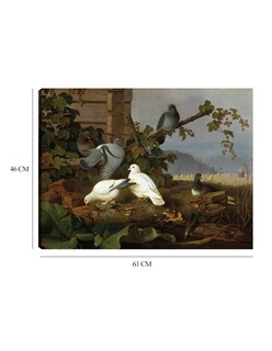 Foto 6 | Cuadro Decorativo - Palomas- Ferdinand Von Wright - Religión - 46x61 - Impresión En Lienzo - Fine Art Tj