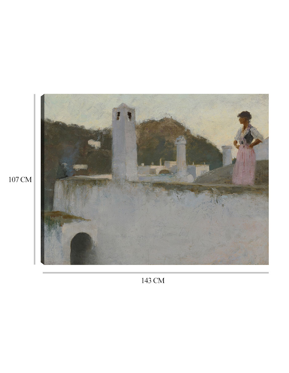 Foto 7 pulgar | Cuadro Decorativo - Vista De Capri (hacia 1878)- John Singer Sargent - Fotografía - 107x143 - Impresión En Lien