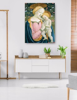 Foto 5 | Cuadro Decorativo - La Virgen Y El Niño C. 1445/1450- Domenico Veneziano - Religión - 46x61 - Impresión En Lie