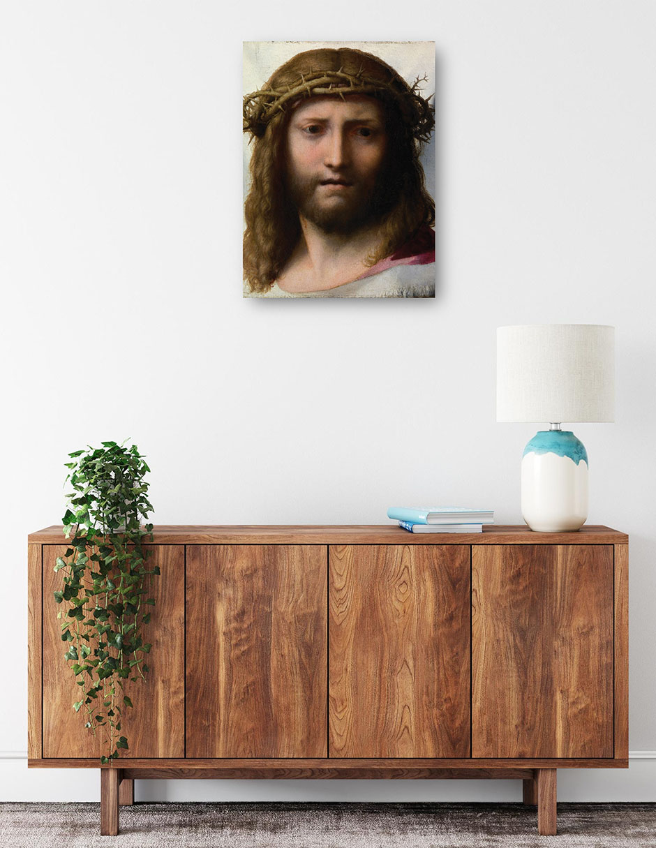Foto 2 | Cuadro Decorativo - Cabeza De Cristo (1525-1530)- Correggio - Religión - 46x61 - Impresión En Lienzo - Fine Art Tj