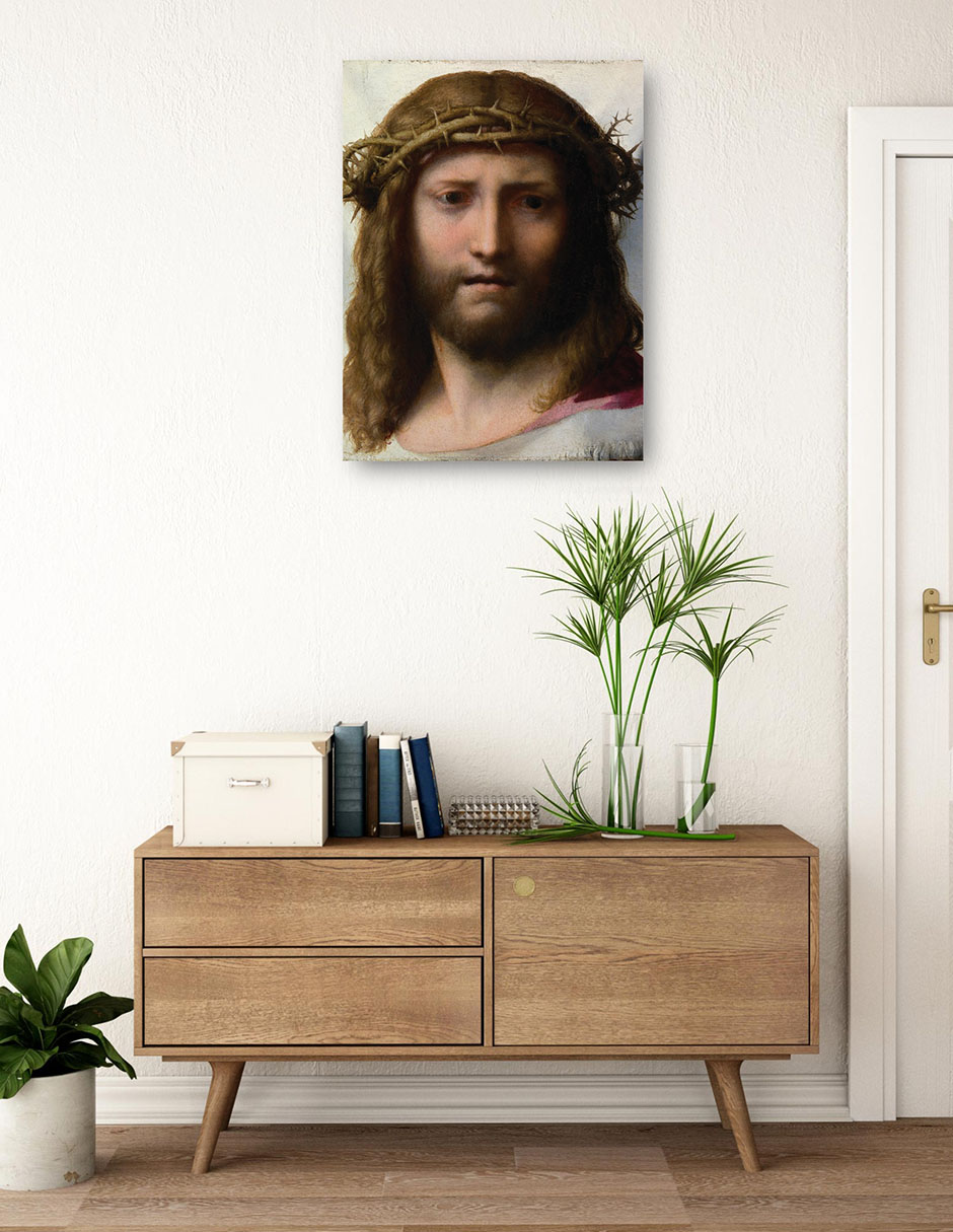 Foto 4 pulgar | Cuadro Decorativo - Cabeza De Cristo (1525-1530)- Correggio - Religión - 46x61 - Impresión En Lienzo - Fine Art Tj