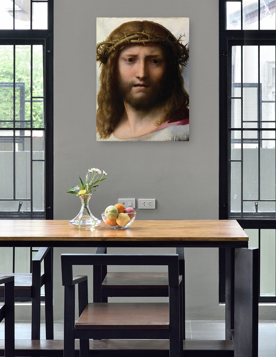 Foto 5 pulgar | Cuadro Decorativo - Cabeza De Cristo (1525-1530)- Correggio - Religión - 46x61 - Impresión En Lienzo - Fine Art Tj