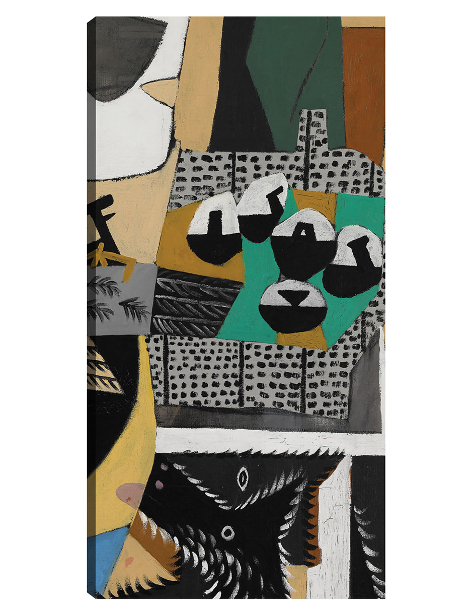 Foto 2 pulgar | Cuadro Decorativo - Perro Y Gallo (1921)- Pablo Picasso - Abstracto - 34x64 - Impresión En Lienzo - Fine Art Tj