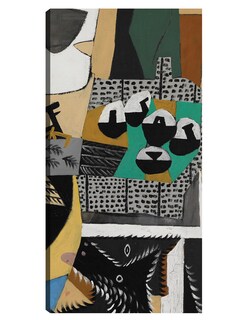 Foto 1 | Cuadro Decorativo - Perro Y Gallo (1921)- Pablo Picasso - Abstracto - 34x64 - Impresión En Lienzo - Fine Art Tj