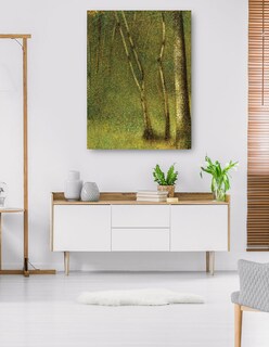 Foto 5 | Cuadro Decorativo - El Bosque De Pontaubert (1881)- Georges Seurat - Paisaje - 28x36 - Impresión En Lienzo - Fine Art T