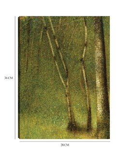 Foto 6 | Cuadro Decorativo - El Bosque De Pontaubert (1881)- Georges Seurat - Paisaje - 28x36 - Impresión En Lienzo - Fine Art T