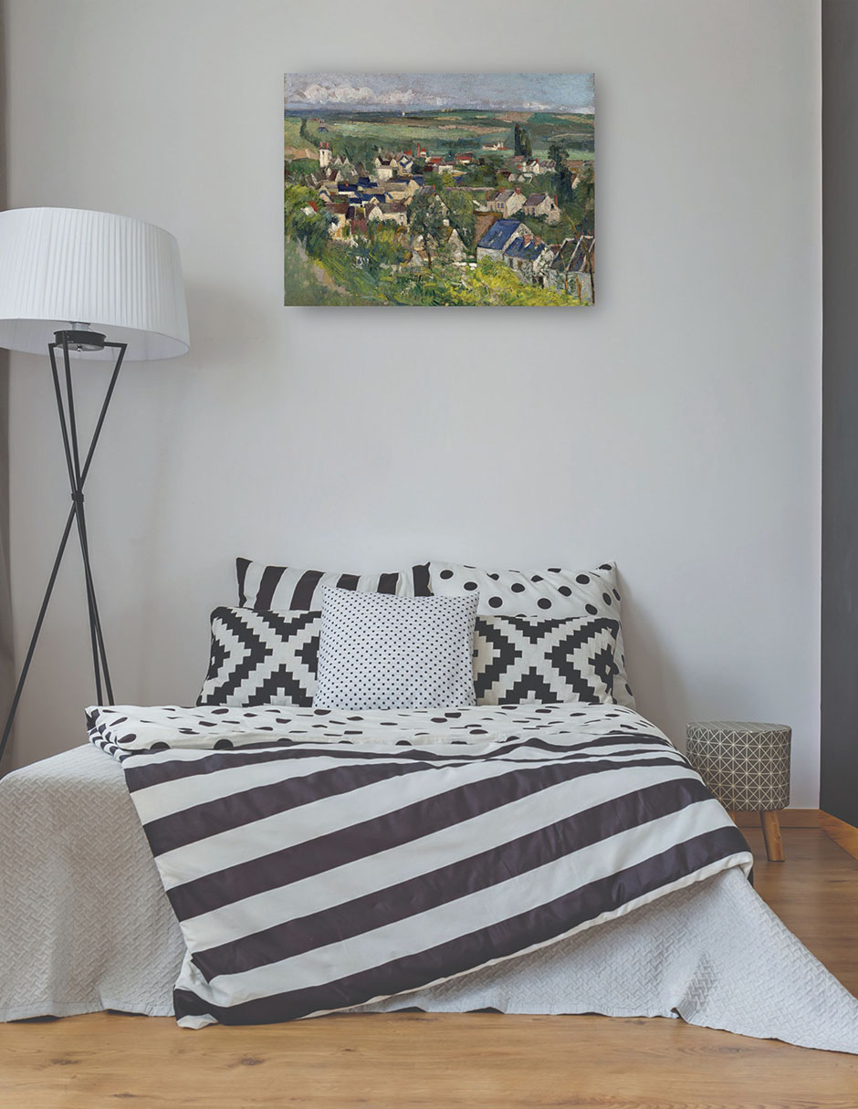 Foto 4 pulgar | Cuadro Decorativo - Auvers, Vista Panorámica (1873)- Paul Cézanne - Religión - 28x36 - Impresión En Lienzo - Fine Ar