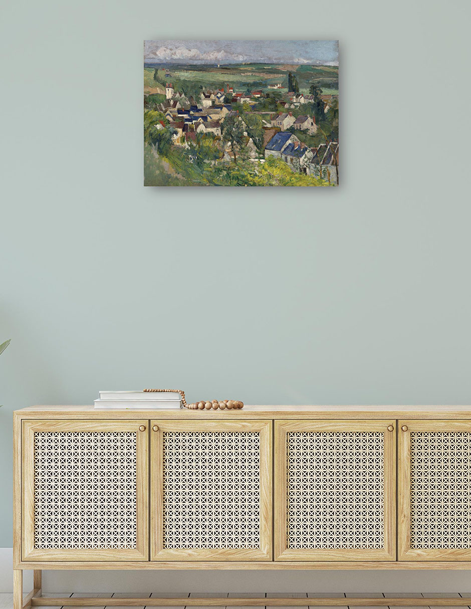 Foto 5 pulgar | Cuadro Decorativo - Auvers, Vista Panorámica (1873)- Paul Cézanne - Religión - 28x36 - Impresión En Lienzo - Fine Ar