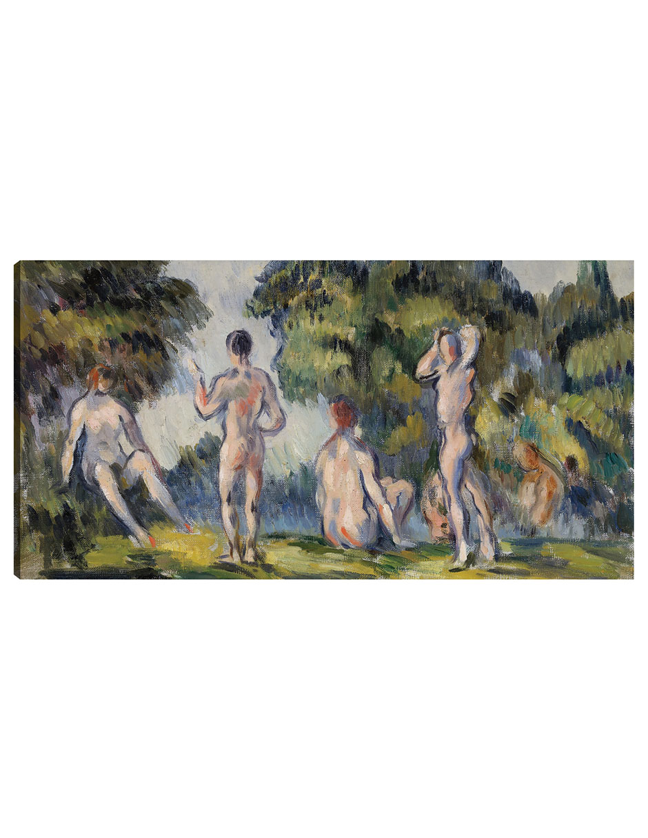 Foto 2 pulgar | Cuadro Decorativo - Bañistas (1890)- Paul Cézanne - Fotografía - 46x89 - Impresión En Lienzo - Fine Art Tj