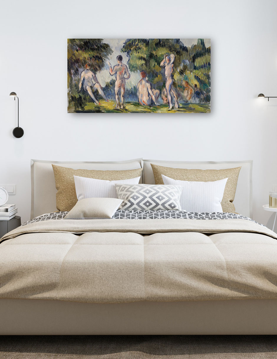 Foto 5 | Cuadro Decorativo - Bañistas (1890)- Paul Cézanne - Fotografía - 46x89 - Impresión En Lienzo - Fine Art Tj