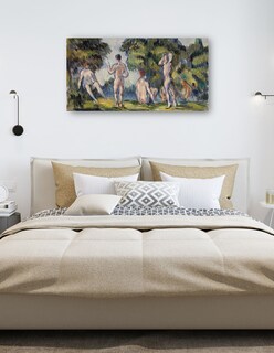 Foto 5 | Cuadro Decorativo - Bañistas (1890)- Paul Cézanne - Fotografía - 46x89 - Impresión En Lienzo - Fine Art Tj