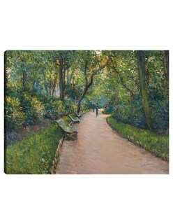 Foto 1 | Cuadro Decorativo - El Parque Monceau (1877)- Gustave Caillebotte - Religión - 46x61 - Impresión En Lienzo - Fine Art