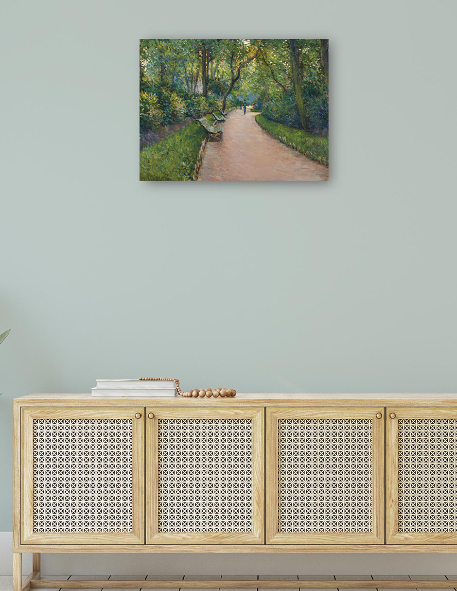 Foto 5 pulgar | Cuadro Decorativo - El Parque Monceau (1877)- Gustave Caillebotte - Religión - 46x61 - Impresión En Lienzo - Fine Art