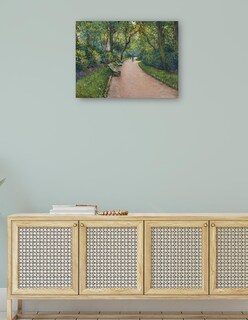 Foto 4 | Cuadro Decorativo - El Parque Monceau (1877)- Gustave Caillebotte - Religión - 46x61 - Impresión En Lienzo - Fine Art