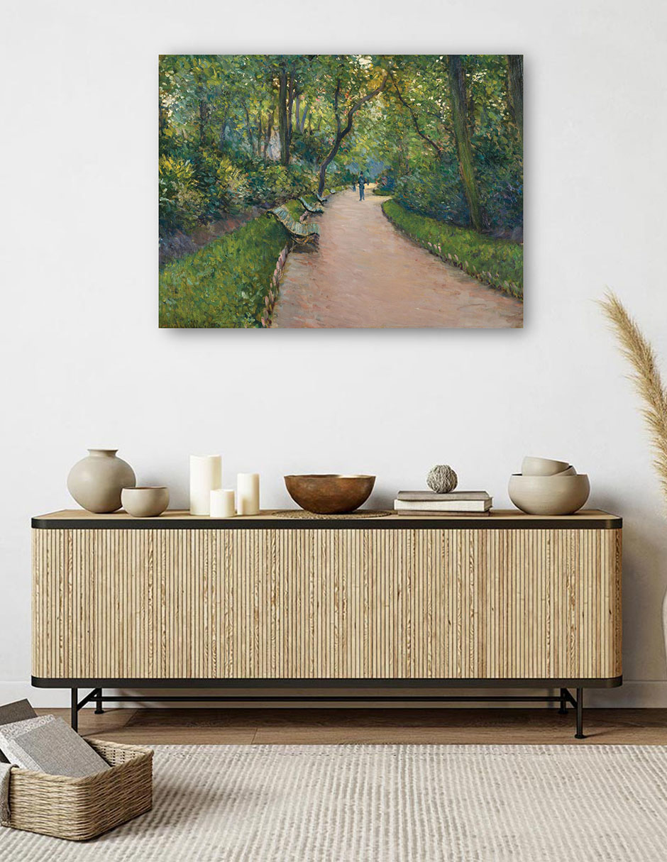 Foto 6 pulgar | Cuadro Decorativo - El Parque Monceau (1877)- Gustave Caillebotte - Religión - 46x61 - Impresión En Lienzo - Fine Art