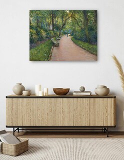 Foto 5 | Cuadro Decorativo - El Parque Monceau (1877)- Gustave Caillebotte - Religión - 46x61 - Impresión En Lienzo - Fine Art
