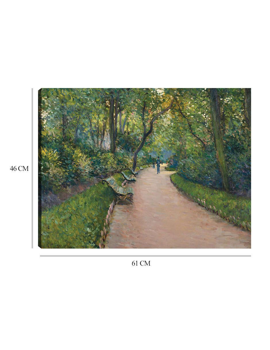Foto 7 pulgar | Cuadro Decorativo - El Parque Monceau (1877)- Gustave Caillebotte - Religión - 46x61 - Impresión En Lienzo - Fine Art