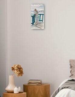 Foto 2 | Cuadro Decorativo - Mujer En El Balcón- Henri Lebasque - Fotografía - 46x89 - Impresión En Lienzo - Fine Art Tj