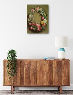 Foto 2 | Cuadro Decorativo - Couronne De Roses (hacia 1858)- Pierre-auguste Renoir - Floral - 69x92 - Impresión En Lien
