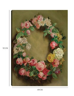 Foto 6 | Cuadro Decorativo - Couronne De Roses (hacia 1858)- Pierre-auguste Renoir - Floral - 69x92 - Impresión En Lien