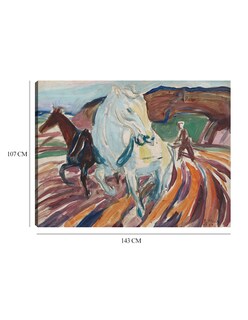 Foto 6 | Cuadro Decorativo - Caballos Arando (1929)- Edvard Munch - Abstracto - 107x143 - Impresión En Lienzo - Fine Art Tj