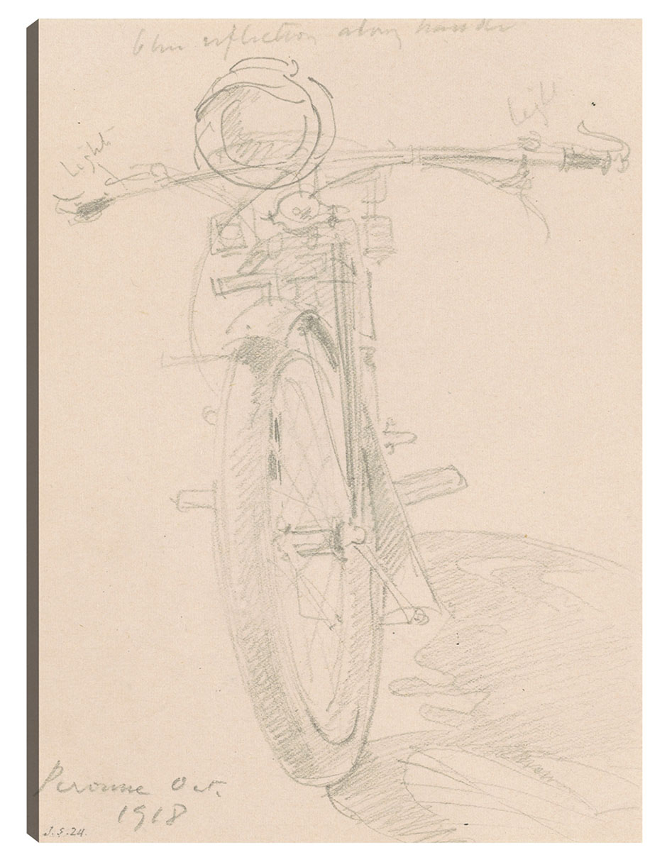 Foto 2 pulgar | Cuadro Decorativo - Motocicleta (anverso) (1918)- John Singer Sargent - Fotografía - 46x61 - Impresión En Lienzo
