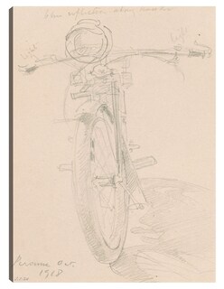 Foto 1 | Cuadro Decorativo - Motocicleta (anverso) (1918)- John Singer Sargent - Fotografía - 46x61 - Impresión En Lienzo