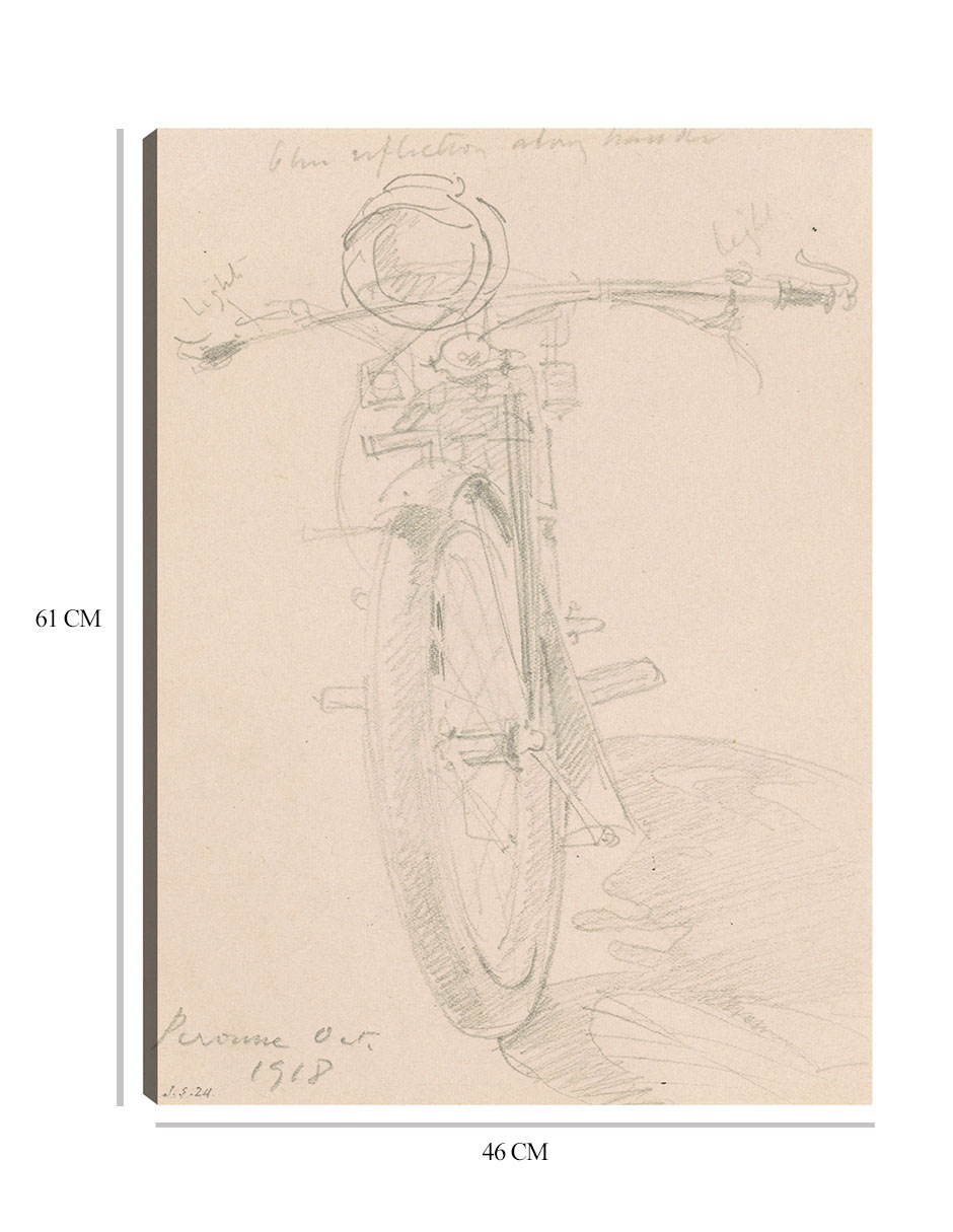 Foto 7 pulgar | Cuadro Decorativo - Motocicleta (anverso) (1918)- John Singer Sargent - Fotografía - 46x61 - Impresión En Lienzo